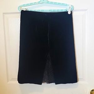Valentino black velvet skirt size EU42